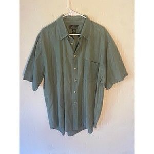 croft & barrow men’s button down short sleeve shirt